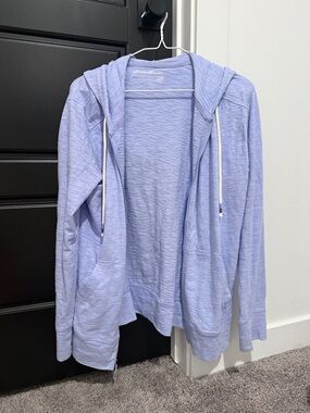 Eddie Bauer Light Lavender Hooded Zip-Up